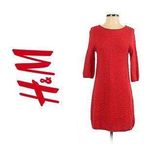 H&M Red Knit Sweater Dress